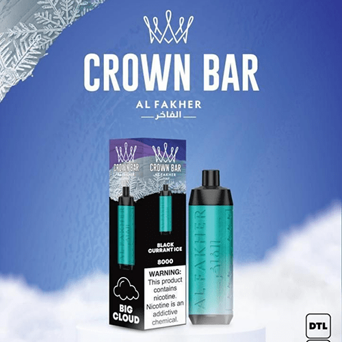 ALFAKHER CROWN BAR BLACKCURRANT ICE - 8000 PUFFS