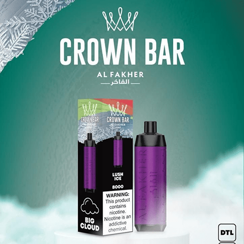 ALFAKHER CROWN BAR LUSH ICE - 8000 PUFFS