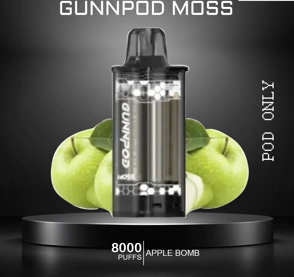 GUNNPOD MOSS - APPLE BOMB - 8000 PUFFS - POD ONLY — image 1