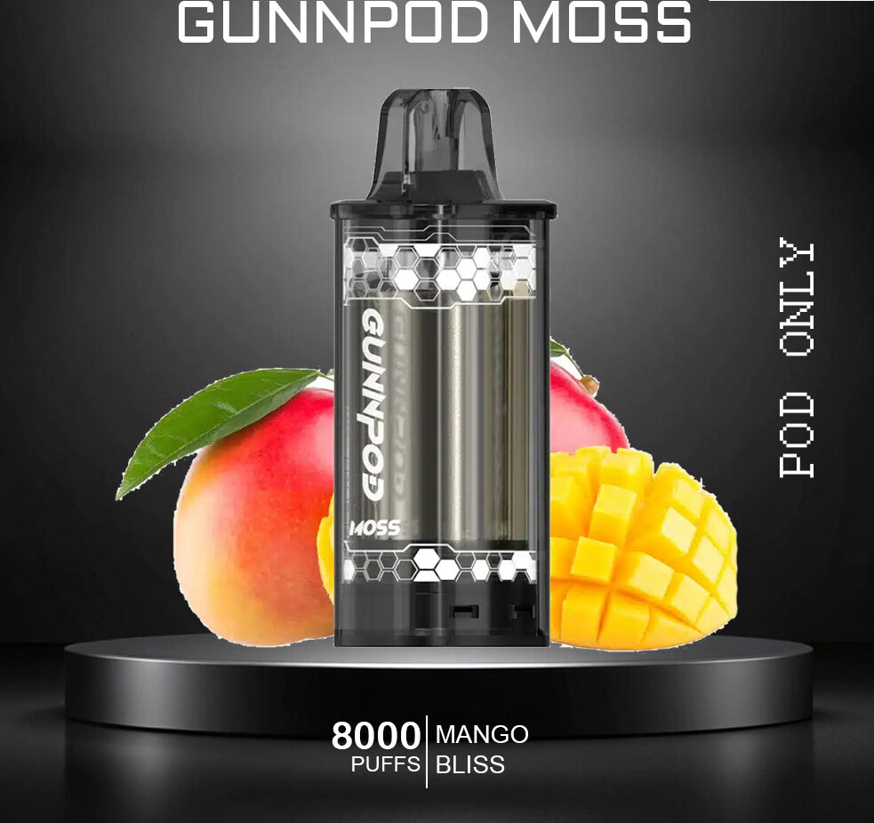 GUNNPOD MOSS - MANGO BLISS - 8000 PUFFS - POD ONLY — image 1
