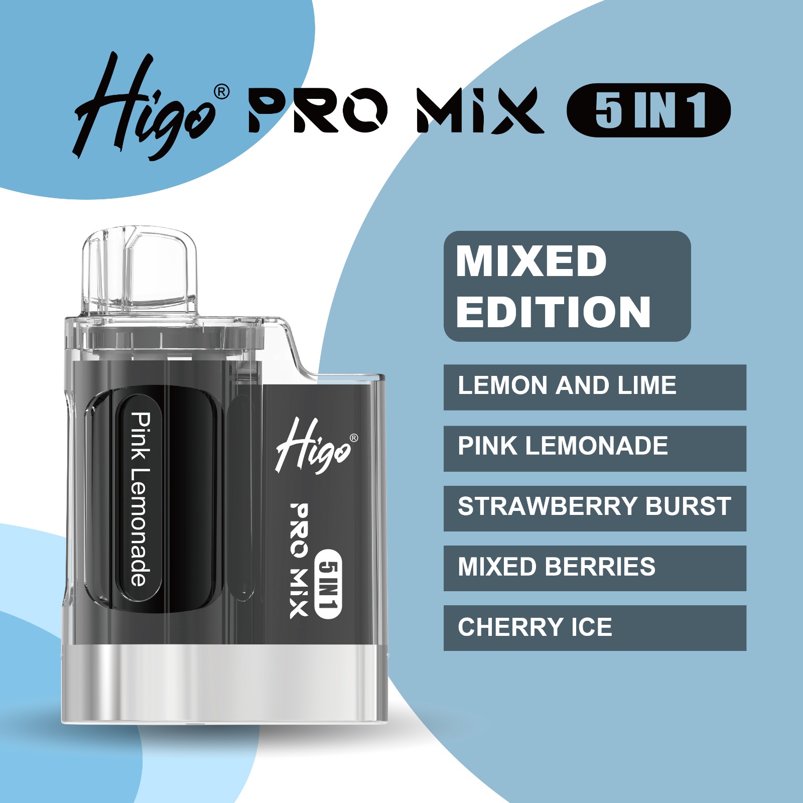 Higo PRO MIX 5 IN 1 - MIXED EDITION - 6000 PUFFS — image 1