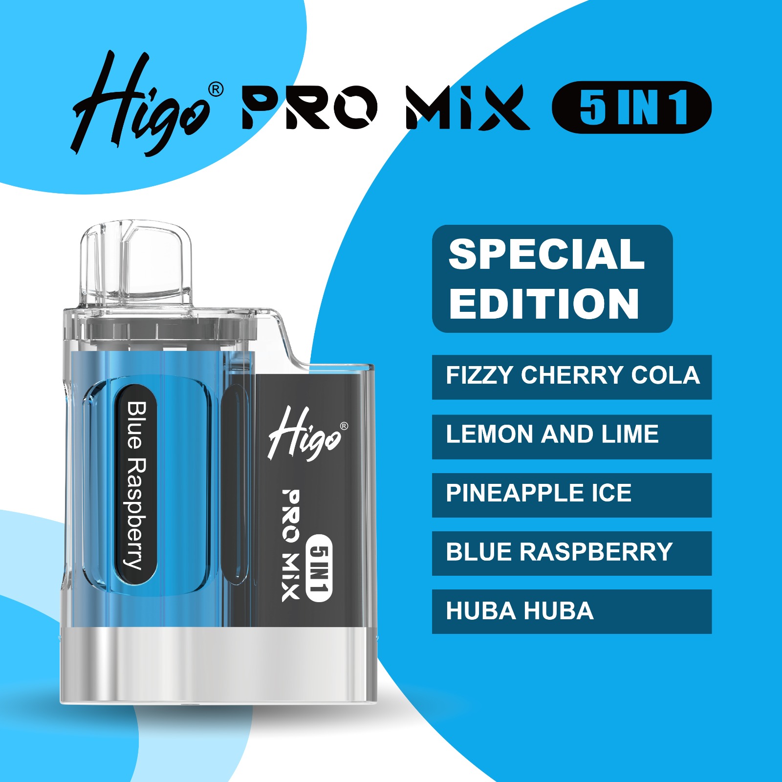 Higo PRO MIX 5 IN 1 - SPECIAL EDITION - 6000 PUFFS — image 1
