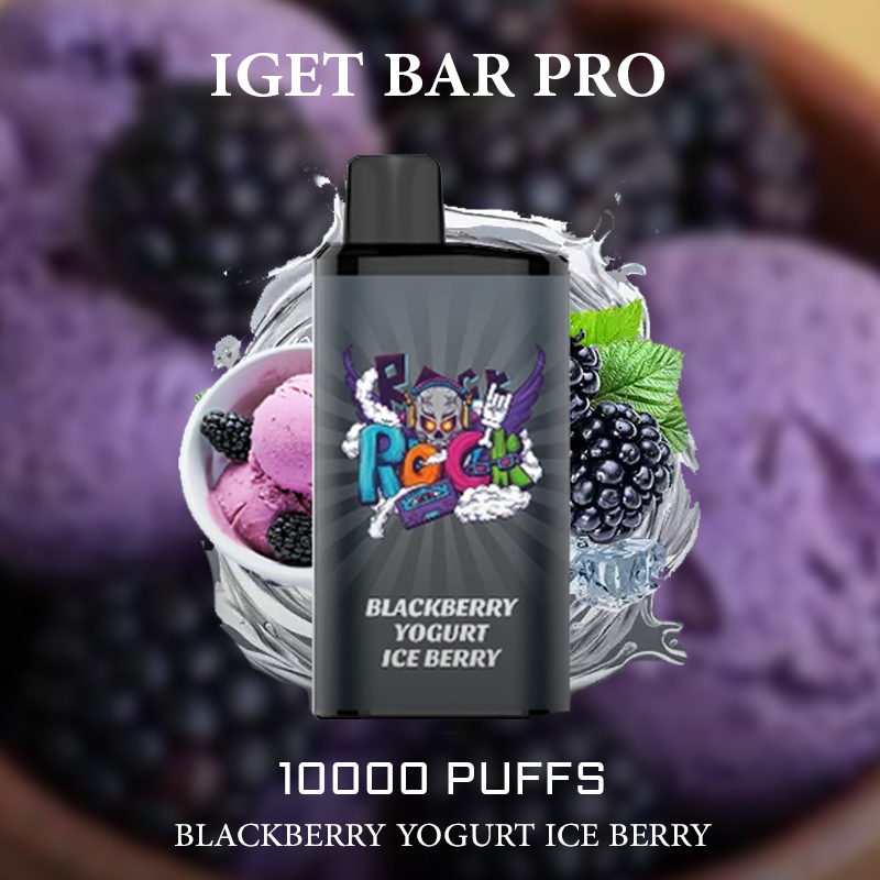 IGET BAR PRO BLACKBERRY YOGURT ICE BERRY - 10000 PUFFS — image 1