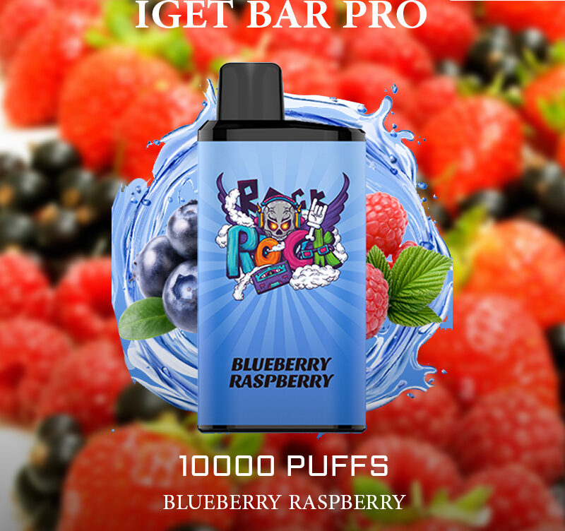 IGET BAR PRO - BLUEBERRY RASPBERRY - 10000 PUFFS — image 1