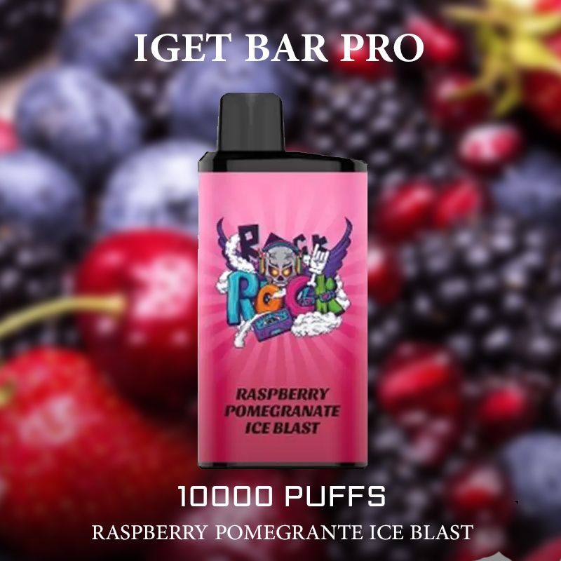 IGET BAR PRO RASPBERRY POMEGRANTE ICE BLAST - 10000 PUFFS — image 1
