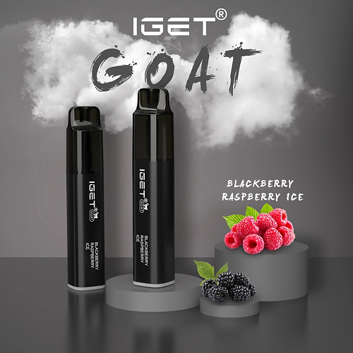IGET GOAT BLACKBERRY RASPBERRY ICE – 5000 PUFFS — image 1
