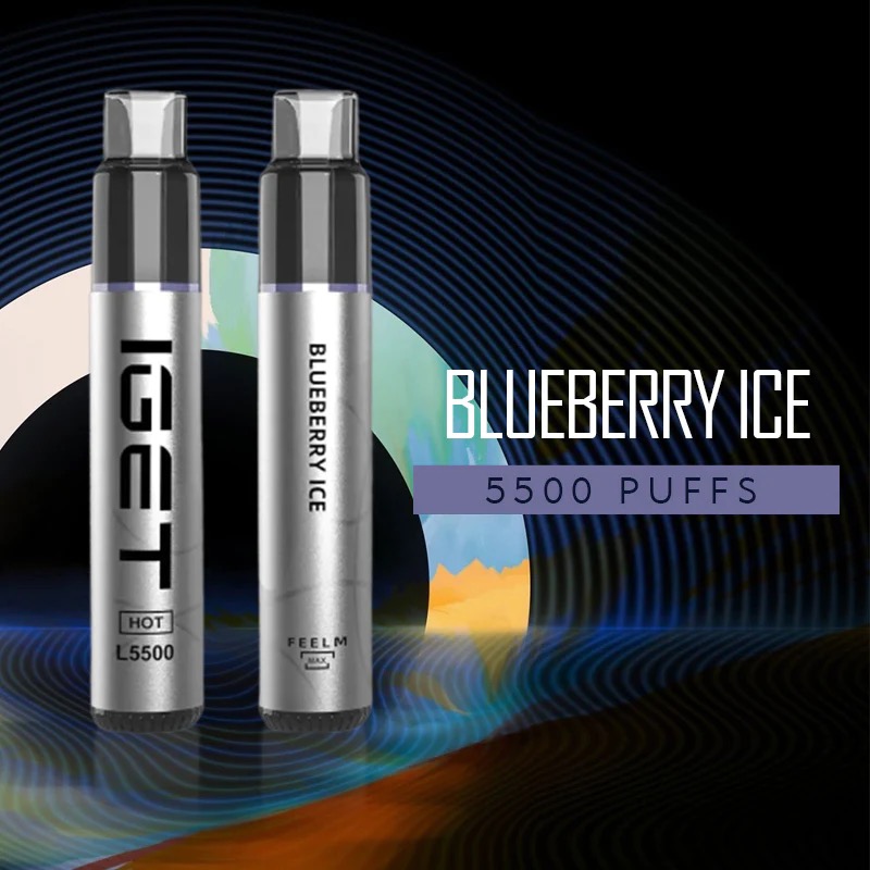 IGET HOT BLUEBERRY ICE – 5500 PUFFS — image 1