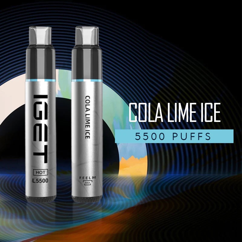 IGET HOT COLA LIME ICE – 5500 PUFFS — image 1