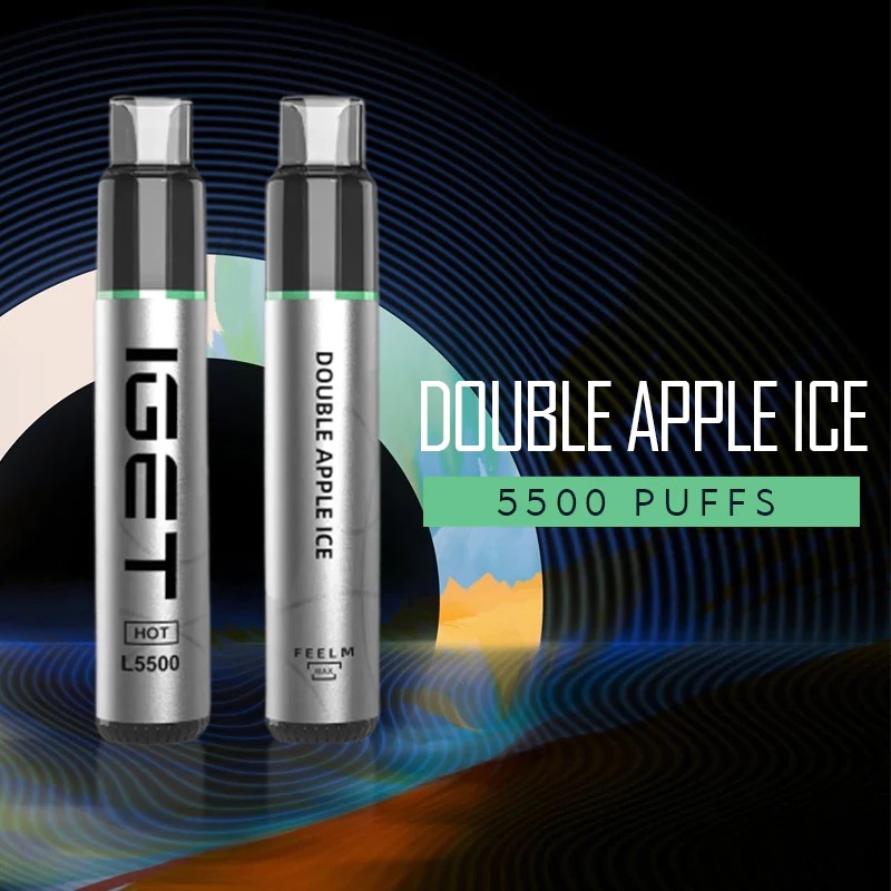 IGET HOT DOUBLE APPLE ICE – 5500 PUFFS — image 1