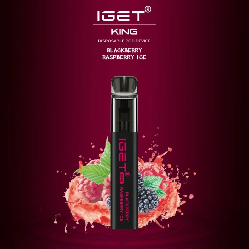 IGET KING BLACKBERRY RASPBERRY ICE – 2600 PUFFS — image 1