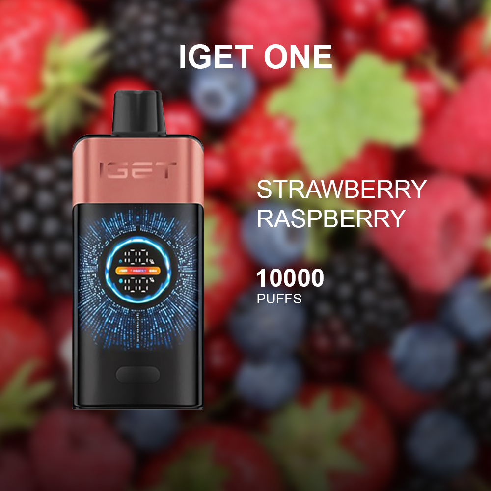 IGET ONE STRAWBERRY RASPBERRY - 12000 PUFFS — image 1