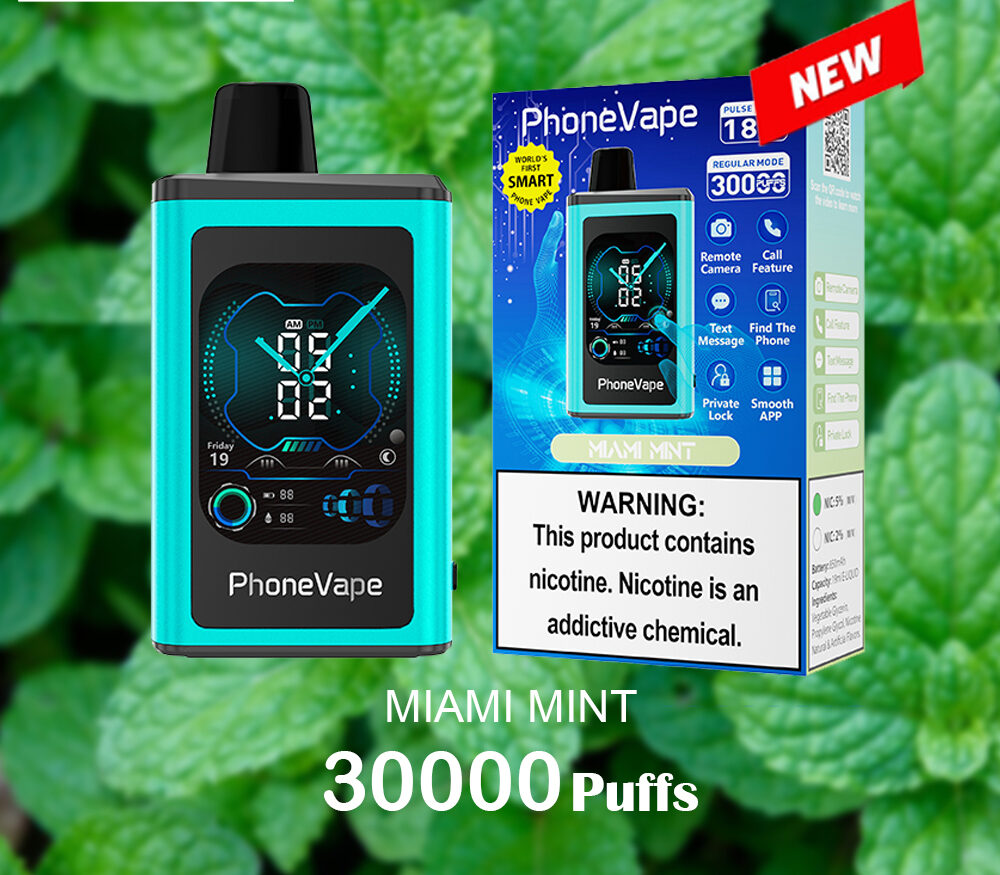 JNR PhoneVape MIAMI MINT - 30000 PUFFS