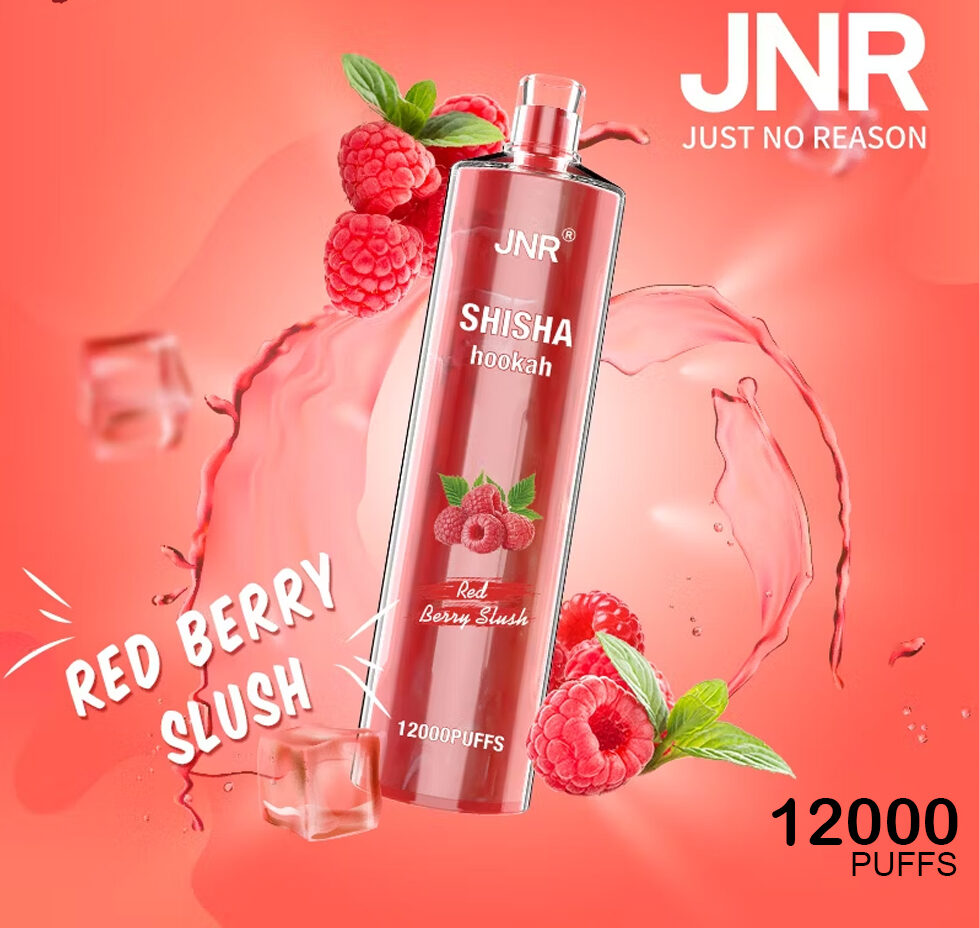 JNR SHISHA HOOKAH - RED BERRY BLUSH - 12000 PUFFS — image 1