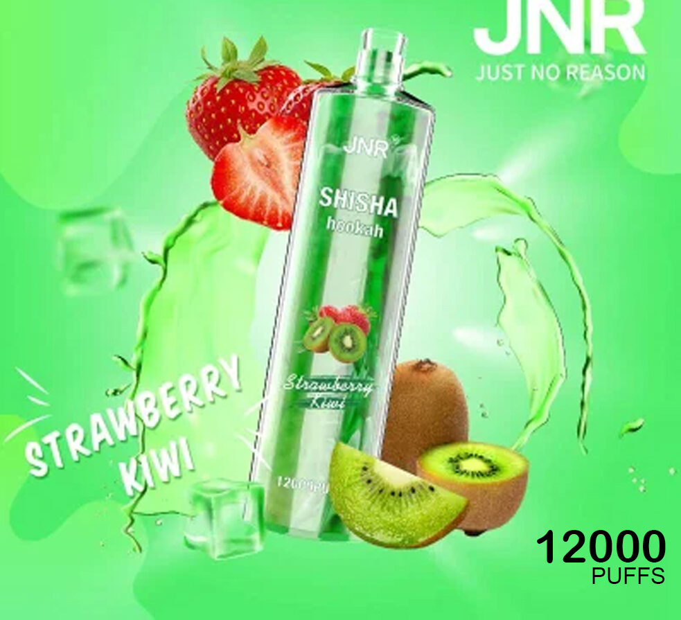 JNR SHISHA HOOKAH - STRAWBERRY KIWI - 12000 PUFFS — image 1