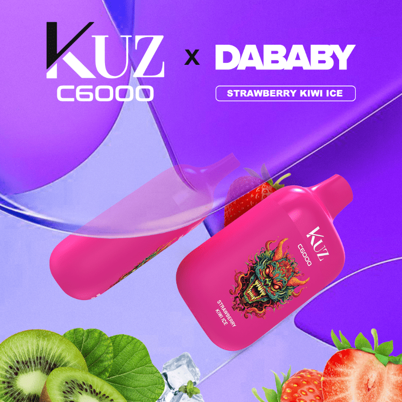 KUZ STRAWBERRY KIWI ICE ICE - 6000 PUFFS — image 1