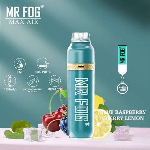MR FOG BLUEBERRY RASPBERRY CHERRY LEMON - 3600 PUFFS — image 1