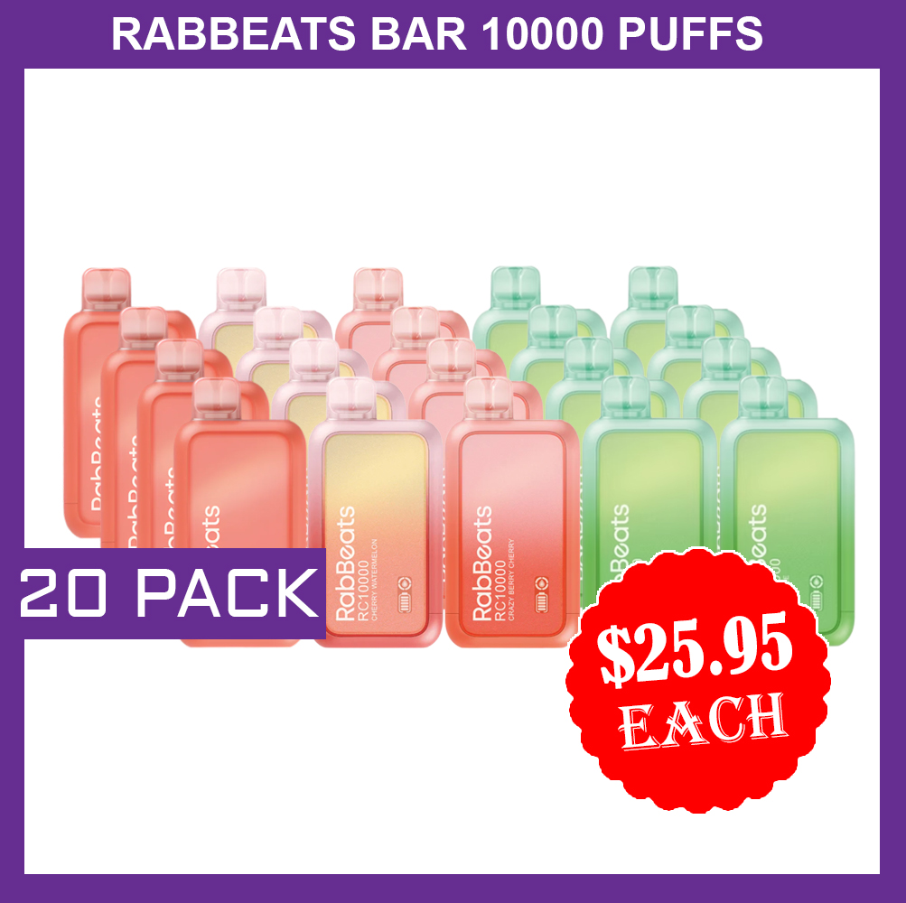 RABBEATS BAR 10000 PUFFS - 20 PACKS — image 1