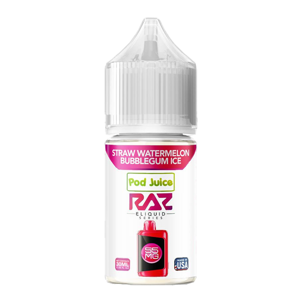 Straw Watermelon Bubblegum Ice RAZ X Pod Juice