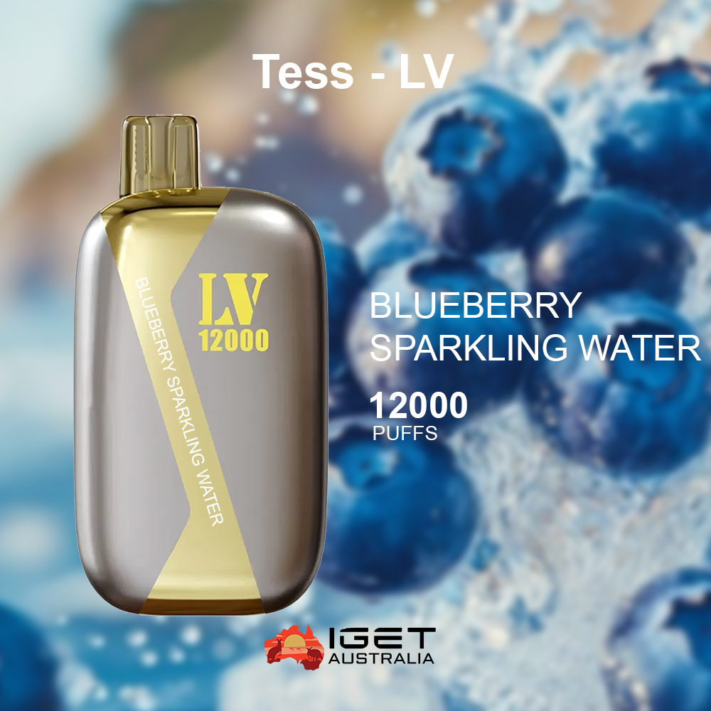 TESS-LV BLUEBERRY SPARKLING WATER - 12000 PUFFS — image 1