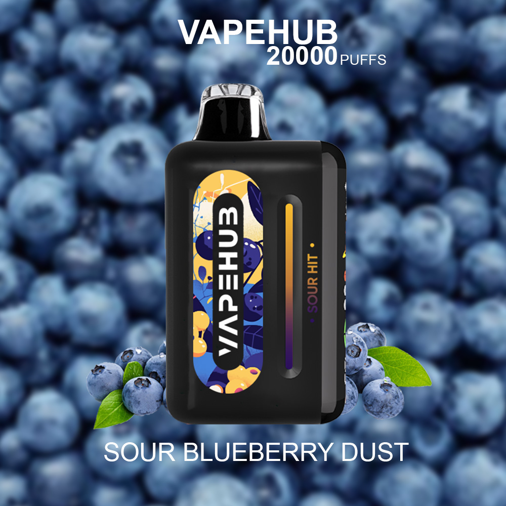 VAPEHUB SOUR BLUEBERRY DUST - 20000 PUFFS — image 1