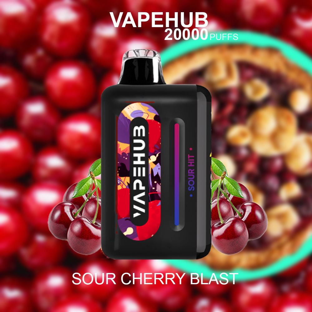 VAPEHUB SOUR CHERRY BLAST – 20000 PUFFS — image 1