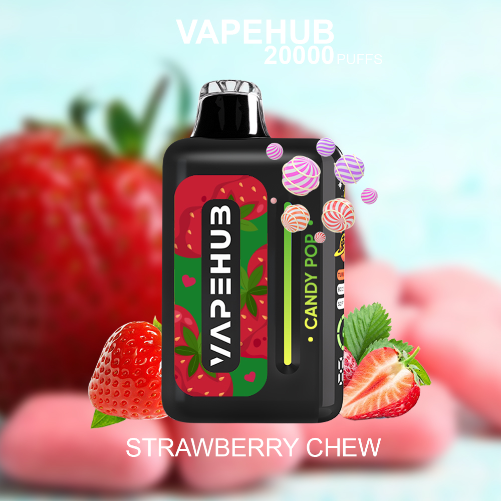VAPEHUB STRAWBERRY CHEW - 20000 PUFFS — image 1