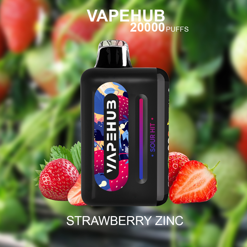 VAPEHUB STRAWBERRY ZING - 20000 PUFFS — image 1