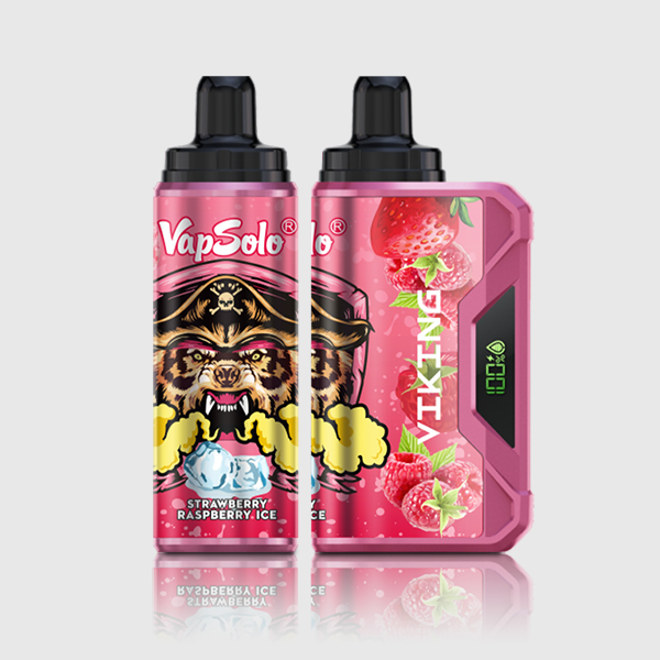 VapSolo VIKING 12000 Puffs Strawberry Raspberry Ice — image 1