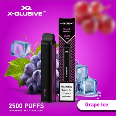 X-QLUSIVE GRAPE ICE – 2500 PUFFS — image 1