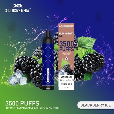 X-QLUSIVE MEGA BLACKBERRY ICE – 3500 PUFFS | IGET Australia — image 1