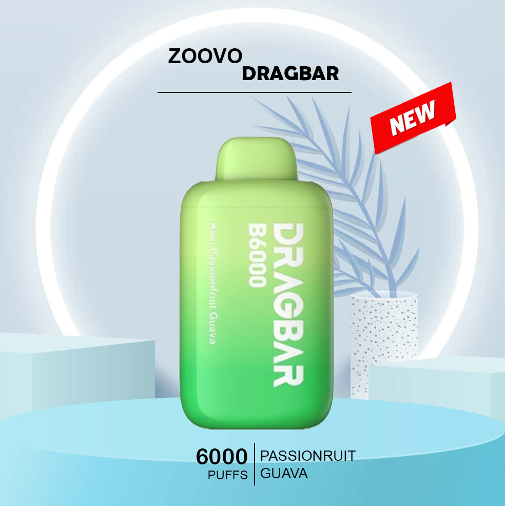 Zoovoo Dragbar Kiwi Passionfruit Guava - 6000 Puffs — image 1