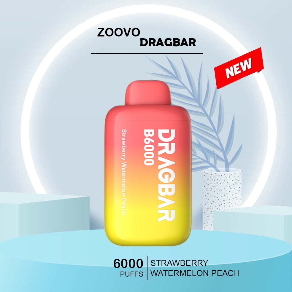 Zoovoo Dragbar Strawberry Watermelon Peach 6000 Puffs — image 1
